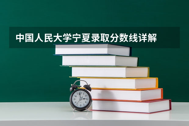 中国人民大学宁夏录取分数线详解