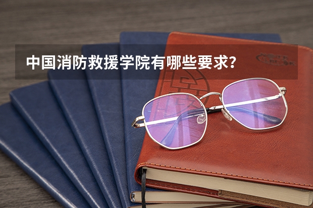 中国消防救援学院有哪些要求？