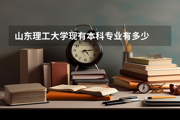 山东理工大学现有本科专业有多少