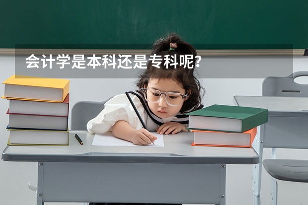 会计学是本科还是专科呢？