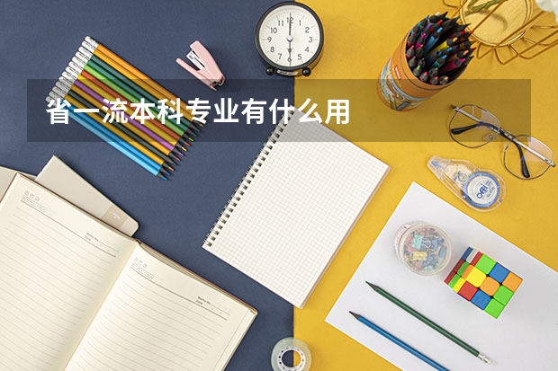 省一流本科专业有什么用