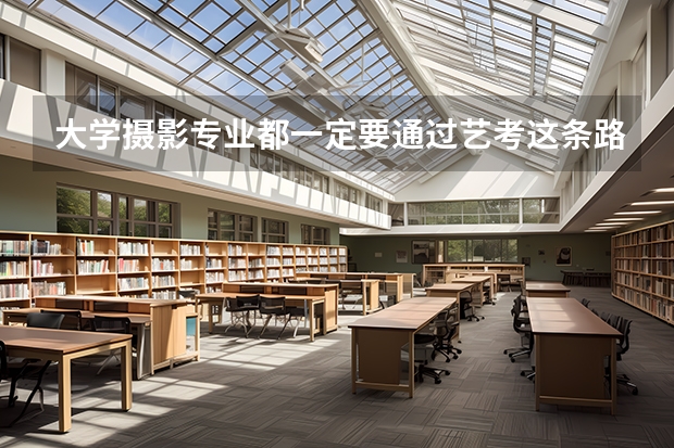大学摄影专业都一定要通过艺考这条路吗,高考不可以吗?