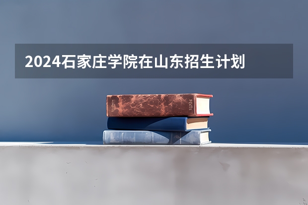 2024石家庄学院在山东招生计划