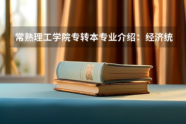 常熟理工学院专转本专业介绍：经济统计学？（常熟理工学院专转本专业介绍：电子信息工程？）