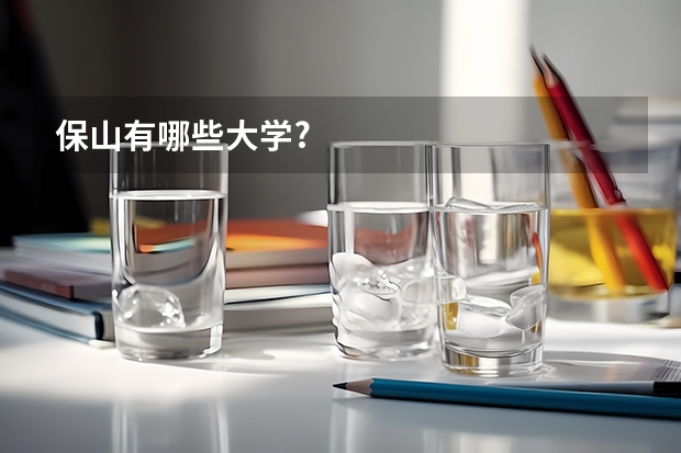 保山有哪些大学?